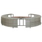 Whirlpool-Umrandung Grau Poly-Rattan Whirlpool-Umrandung Grau Poly-Rattan