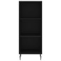 Highboard Schwarz 34,5x34x180 cm Holzwerkstoff Highboard Schwarz 34,5x34x180 cm Holzwerkstoff