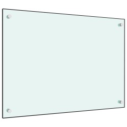 Küchenrückwand Weiß 70x50 cm Hartglas