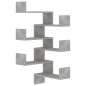 Wand-Eckregale 2 Stk. Betongrau 40x40x50 cm Holzwerkstoff Wand-Eckregale 2 Stk. Betongrau 40x40x50 cm Holzwerkstoff