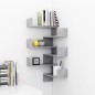 Wand-Eckregale 2 Stk. Betongrau 40x40x50 cm Holzwerkstoff Wand-Eckregale 2 Stk. Betongrau 40x40x50 cm Holzwerkstoff