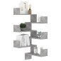 Wand-Eckregale 2 Stk. Betongrau 40x40x50 cm Holzwerkstoff Wand-Eckregale 2 Stk. Betongrau 40x40x50 cm Holzwerkstoff