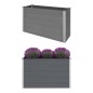 Garten-Hochbeet WPC 150 x 50 x 91 cm Grau Garten-Hochbeet WPC 150 x 50 x 91 cm Grau