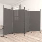 4-tlg. Paravent Anthrazit 346x180 cm Stoff 4-tlg. Paravent Anthrazit 346x180 cm Stoff