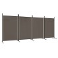 4-tlg. Paravent Anthrazit 346x180 cm Stoff 4-tlg. Paravent Anthrazit 346x180 cm Stoff