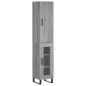 Highboard Grau Sonoma 34,5x34x180 cm Holzwerkstoff Highboard Grau Sonoma 34,5x34x180 cm Holzwerkstoff