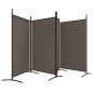 4-tlg. Paravent Anthrazit 346x180 cm Stoff 4-tlg. Paravent Anthrazit 346x180 cm Stoff