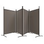 4-tlg. Paravent Anthrazit 346x180 cm Stoff 4-tlg. Paravent Anthrazit 346x180 cm Stoff