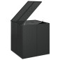 Garten-Kissenbox PE Rattan 100x97,5x104 cm Schwarz Garten-Kissenbox PE Rattan 100x97,5x104 cm Schwarz