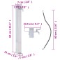 Wassersäule für den Garten 60 cm Edelstahl Quadratisch Wassersäule für den Garten 60 cm Edelstahl Quadratisch