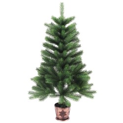 Künstlicher Weihnachtsbaum Naturgetreue Nadeln 65 cm Grün