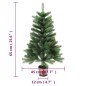 Künstlicher Weihnachtsbaum Naturgetreue Nadeln 65 cm Grün Künstlicher Weihnachtsbaum Naturgetreue Nadeln 65 cm Grün