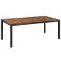 9-tlg. Garten-Essgruppe Poly Rattan Akazie Massivholz Schwarz 9-tlg. Garten-Essgruppe Poly Rattan Akazie Massivholz Schwarz