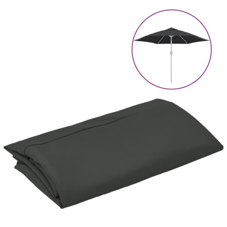 vidaXL Ersatzbezug für Sonnenschirm Anthrazit 300 cm