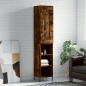 Highboard Räuchereiche 34,5x34x180 cm Holzwerkstoff Highboard Räuchereiche 34,5x34x180 cm Holzwerkstoff