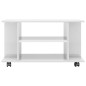TV-Schrank mit Rollen Hochglanz-Weiß 80x40x40 cm Holzwerkstoff TV-Schrank mit Rollen Hochglanz-Weiß 80x40x40 cm Holzwerkstoff