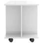 TV-Schrank mit Rollen Hochglanz-Weiß 80x40x40 cm Holzwerkstoff TV-Schrank mit Rollen Hochglanz-Weiß 80x40x40 cm Holzwerkstoff
