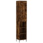 Highboard Räuchereiche 34,5x34x180 cm Holzwerkstoff Highboard Räuchereiche 34,5x34x180 cm Holzwerkstoff
