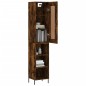 Highboard Räuchereiche 34,5x34x180 cm Holzwerkstoff Highboard Räuchereiche 34,5x34x180 cm Holzwerkstoff