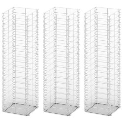 vidaXL Gabionen-Set 3-tlg. Verzinkter Draht 25×25×100 cm 