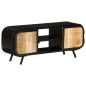 TV-Schrank 110x30x45 cm Raues Mangoholz TV-Schrank 110x30x45 cm Raues Mangoholz