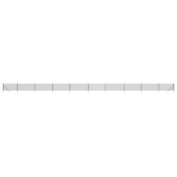 Maschendrahtzaun mit Bodenhülsen Grün 1x25 m