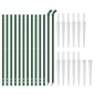 Maschendrahtzaun mit Bodenhülsen Grün 1x25 m Maschendrahtzaun mit Bodenhülsen Grün 1x25 m