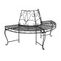 Baumbank Halbrund Ø160 cm Schwarz Stahl Baumbank Halbrund Ø160 cm Schwarz Stahl