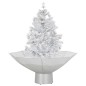 Schneiender Weihnachtsbaum mit Schirmfuß Weiß 75 cm Schneiender Weihnachtsbaum mit Schirmfuß Weiß 75 cm