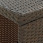 Bartisch mit Regal Braun 120x60x110 cm Poly Rattan Bartisch mit Regal Braun 120x60x110 cm Poly Rattan