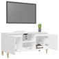 vidaXL TV-Schrank mit Massivholz-Beinen Weiß 103,5x30x50 cm vidaXL TV-Schrank mit Massivholz-Beinen Weiß 103,5x30x50 cm