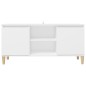 vidaXL TV-Schrank mit Massivholz-Beinen Weiß 103,5x30x50 cm vidaXL TV-Schrank mit Massivholz-Beinen Weiß 103,5x30x50 cm