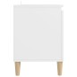 vidaXL TV-Schrank mit Massivholz-Beinen Weiß 103,5x30x50 cm vidaXL TV-Schrank mit Massivholz-Beinen Weiß 103,5x30x50 cm