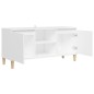 vidaXL TV-Schrank mit Massivholz-Beinen Weiß 103,5x30x50 cm vidaXL TV-Schrank mit Massivholz-Beinen Weiß 103,5x30x50 cm