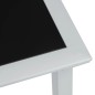 vidaXL Sonnenliegen 2 Stk. mit Tisch Aluminium Schwarz vidaXL Sonnenliegen 2 Stk. mit Tisch Aluminium Schwarz
