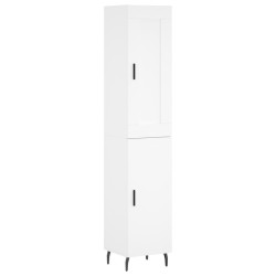 Highboard Weiß 34,5x34x180 cm Holzwerkstoff