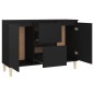 vidaXL Sideboard Schwarz 103,5x35x70 cm Holzwerkstoff vidaXL Sideboard Schwarz 103,5x35x70 cm Holzwerkstoff