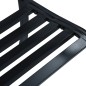 vidaXL Gartenbank 125 cm Schwarz Stahl vidaXL Gartenbank 125 cm Schwarz Stahl