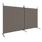 vidaXL 2-tlg. Paravent Anthrazit 348x180 cm Stoff vidaXL 2-tlg. Paravent Anthrazit 348x180 cm Stoff