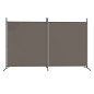 vidaXL 2-tlg. Paravent Anthrazit 348x180 cm Stoff vidaXL 2-tlg. Paravent Anthrazit 348x180 cm Stoff