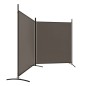 vidaXL 2-tlg. Paravent Anthrazit 348x180 cm Stoff vidaXL 2-tlg. Paravent Anthrazit 348x180 cm Stoff
