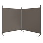 vidaXL 2-tlg. Paravent Anthrazit 348x180 cm Stoff vidaXL 2-tlg. Paravent Anthrazit 348x180 cm Stoff