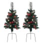 Künstliche Weihnachtsbäume 2 Stk. 76 cm PVC Künstliche Weihnachtsbäume 2 Stk. 76 cm PVC