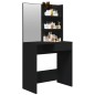 Schminktisch mit Spiegel Schwarz 74,5x40x141 cm Schminktisch mit Spiegel Schwarz 74,5x40x141 cm