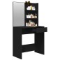 Schminktisch mit Spiegel Schwarz 74,5x40x141 cm Schminktisch mit Spiegel Schwarz 74,5x40x141 cm