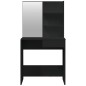 Schminktisch mit Spiegel Schwarz 74,5x40x141 cm Schminktisch mit Spiegel Schwarz 74,5x40x141 cm