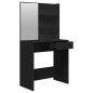 Schminktisch mit Spiegel Schwarz 74,5x40x141 cm Schminktisch mit Spiegel Schwarz 74,5x40x141 cm