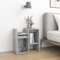 vidaXL Nachttisch Betongrau 50x30x51,5 cm Holzwerkstoff vidaXL Nachttisch Betongrau 50x30x51,5 cm Holzwerkstoff