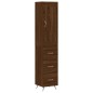 Highboard Braun Eichen-Optik 34,5x34x180 cm Holzwerkstoff Highboard Braun Eichen-Optik 34,5x34x180 cm Holzwerkstoff