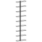 vidaXL Wand-Weinregal für 9 Flaschen Schwarz Eisen vidaXL Wand-Weinregal für 9 Flaschen Schwarz Eisen
